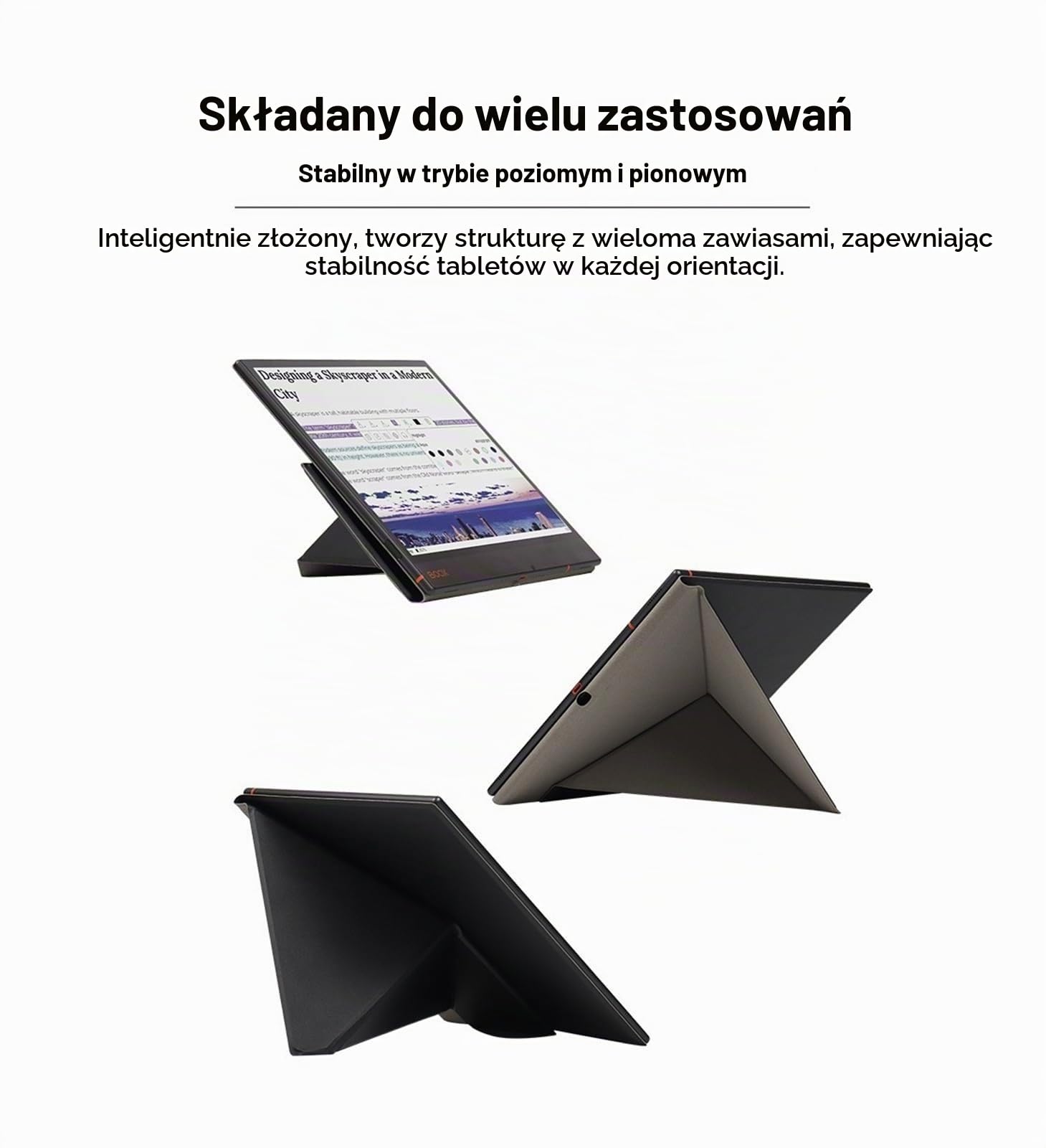 Etui kompatybilne z Boox Note Air 5 C 2025 10,3 cala, etui magnetyczne, wiele kątów widzenia, z uchwytem na rysik, automatyczne uśpienie/wybudzenie
