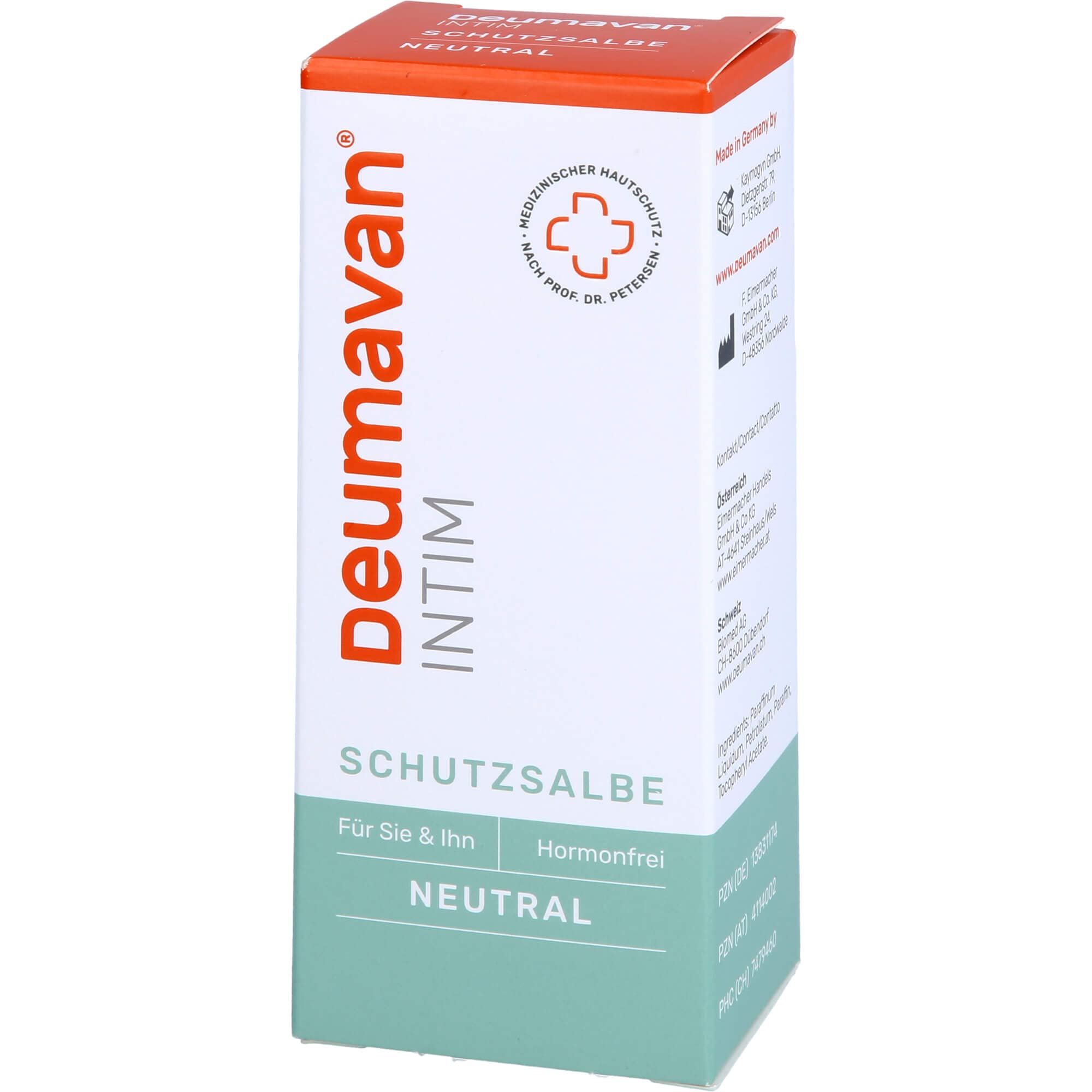 Deumavan Neutral Schutzsalbe er + sie zum täglichen Intimschutz, 50 ml Maść tłuszczowa