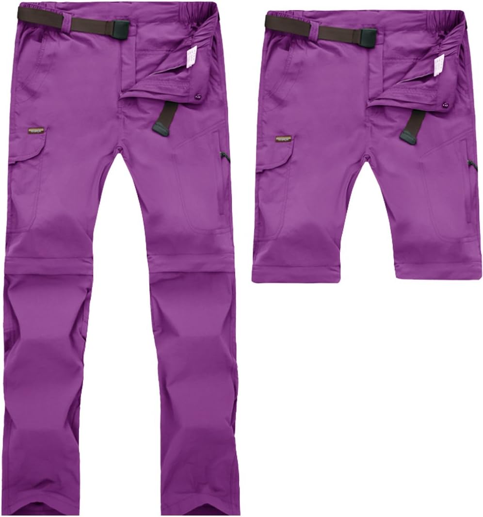 Mr.Stream Women's Hiking Quick Drying Outdoor Mountain Sports Fitness Convertible Cargo Pants