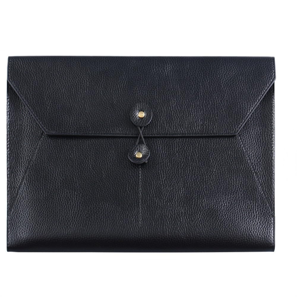 Portafoglio for contanti con busta in pelle, cartella porta documenti in pelle, custodia for busta in pelle Borsa for documenti in pelle resistente all'usura Borsa for documenti multifunzionale for do