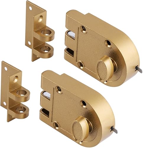 Miniatura 10 de SUMBIN Cerradura de puerta a prueba de Jimmy, acabado plateado