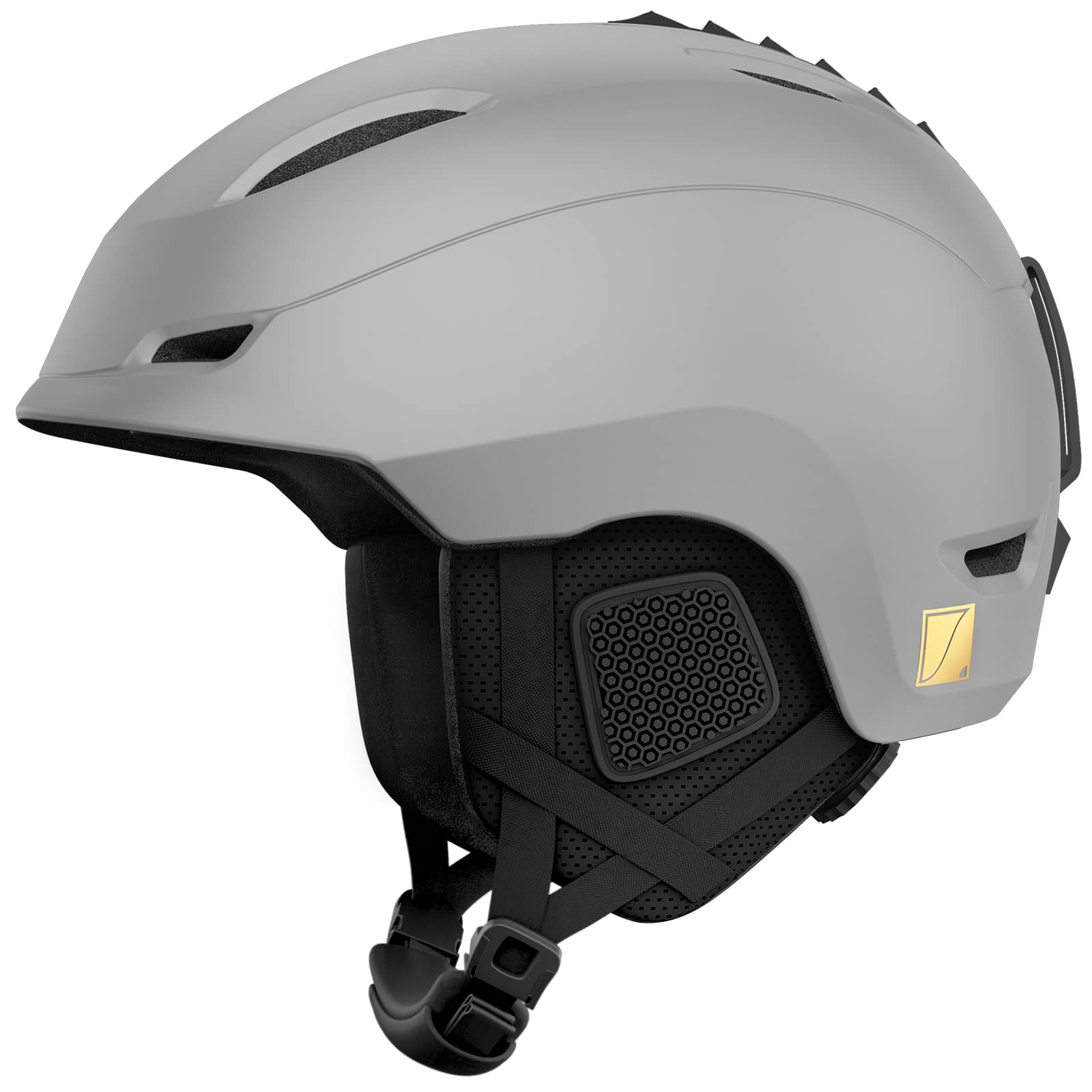 RIOROO Ski Helmet, Ski Helmets For Men, Women, Teenagers, Adjustable Size, Warm Lint Ear Pads, Snowboard Helmet, Lightweight Ski Helmet With Adjustable Ventilation System, Compatible With Ski Goggles