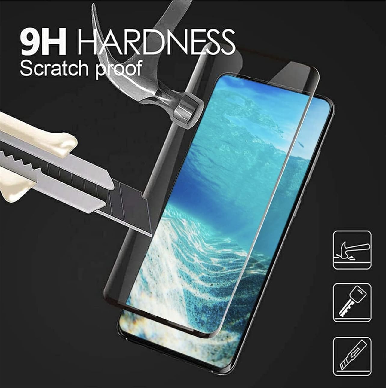 for Glaxy Note20 Ultra LCD Screen with Frame Replacement for Samsung Galaxy Note20 Ultra 5G SM-N986B SM-N985 SM-N986U 6.9" LCD Screen Display Touch Digitizer with Frame+Tool (Black)