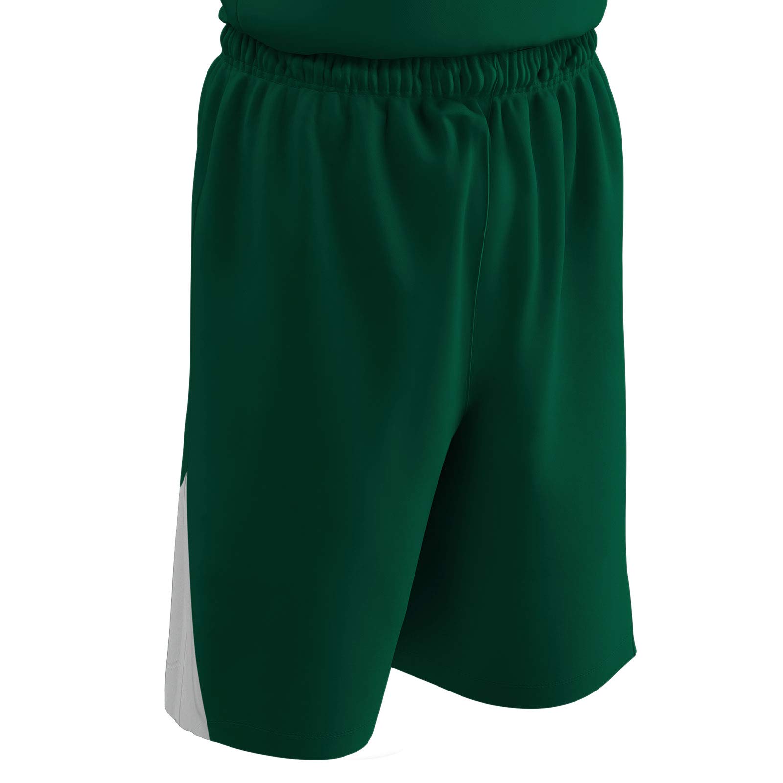 Short de basketball réversible Champro BBS4AF3X polyester vert blanc 3XL - 2