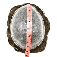 Vista 63 de Toupee - Pieza de pelo para hombres, piezas de prótesis de cabello humano real, piezas de prótesis de cabello humano real, para hombre, accesorios