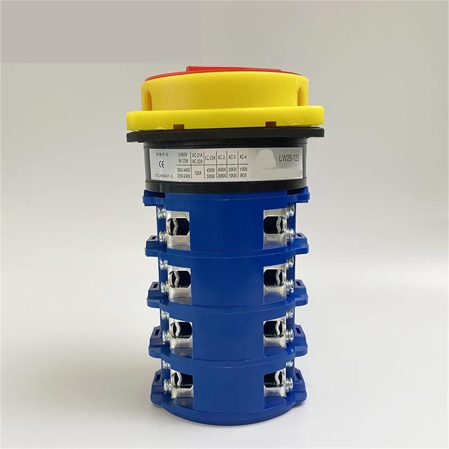 LW26GS-125/4 Off-ON 2/3 Positions Four Poles Changeover Selector 690V 125A Rotary Cam Switch 1Pcs(102)