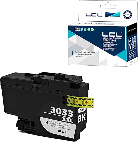 LCL Cartucho de tinta compatible con pigmento de repuesto para Brother LC3033 XXL LC3033XXL LC3033BK MFC-J995DW MFC-J995DW XL (1 paquete de tinta