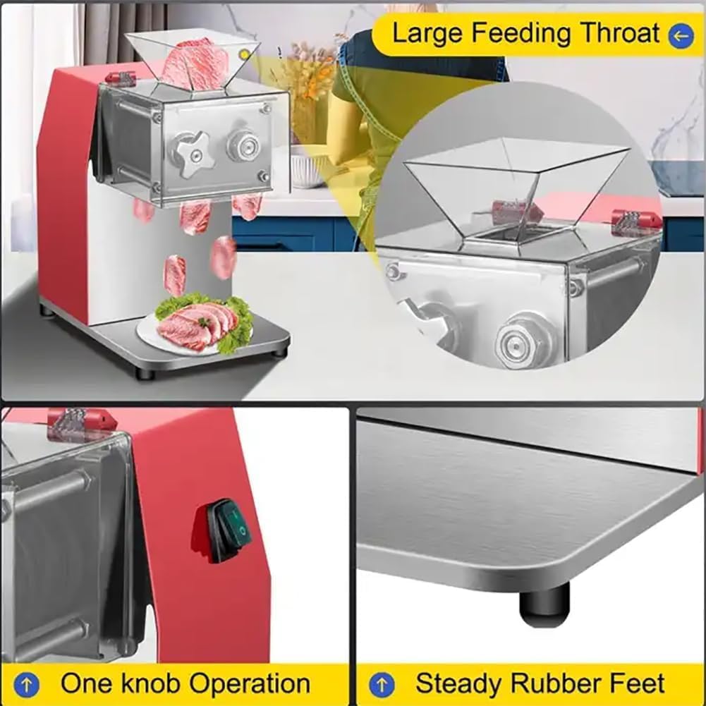 Electric Meat tenderizer,2.5mm Blade Double-Sided Design, Automatically tenderizes Beef, Chicken, Pork, Fish, and Steak.