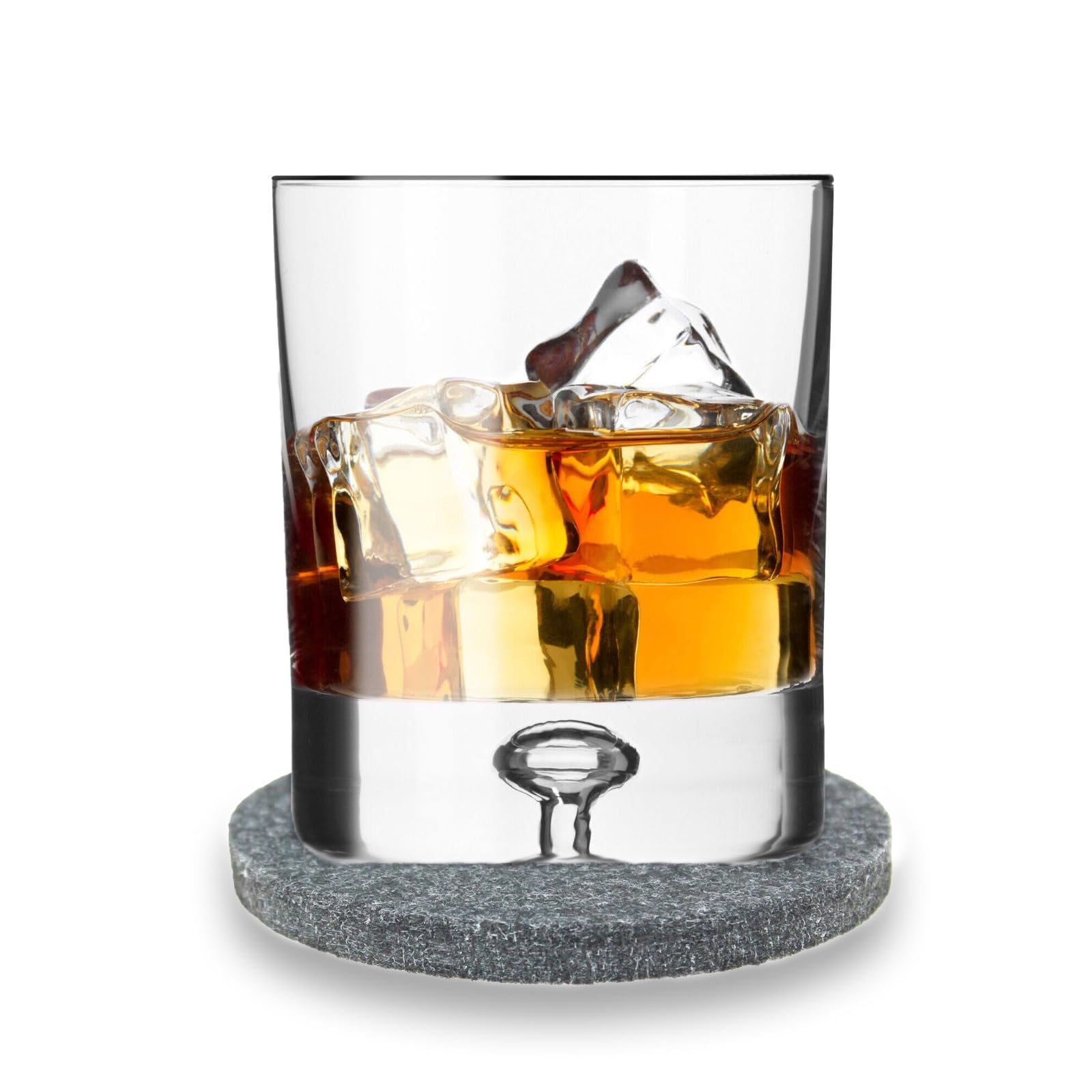 12 Sous-verres Ronds En Feutre - Protection Meubles Boissons Chaudes/Froides