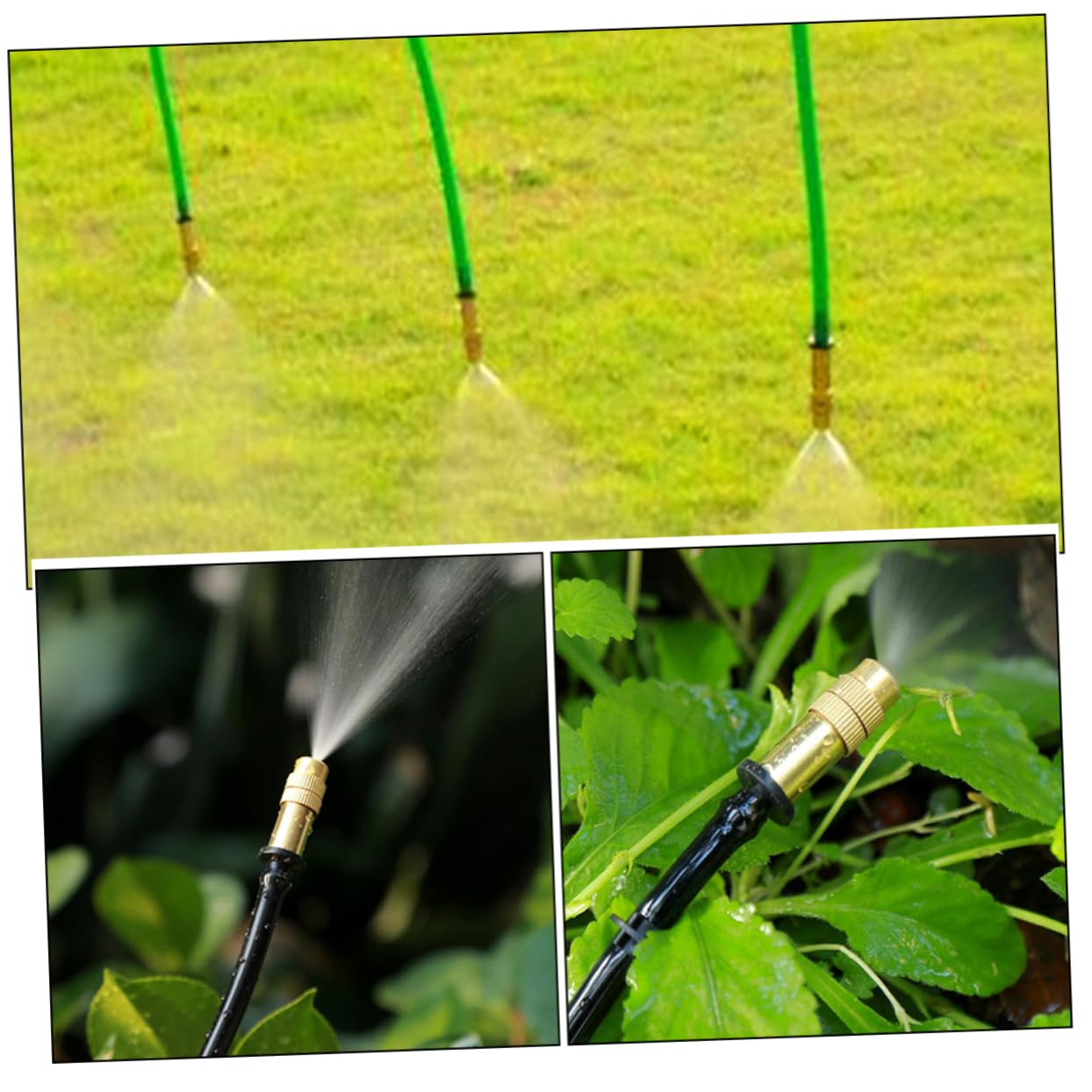 Toddmomy 80stücke Niederdruck Nebeldüsen Verstellbare Kupfer Sprühdüsen Für Gartenbewässerung Langlebig Und Rostfrei Für Kühlung Und Pflanzenpflege