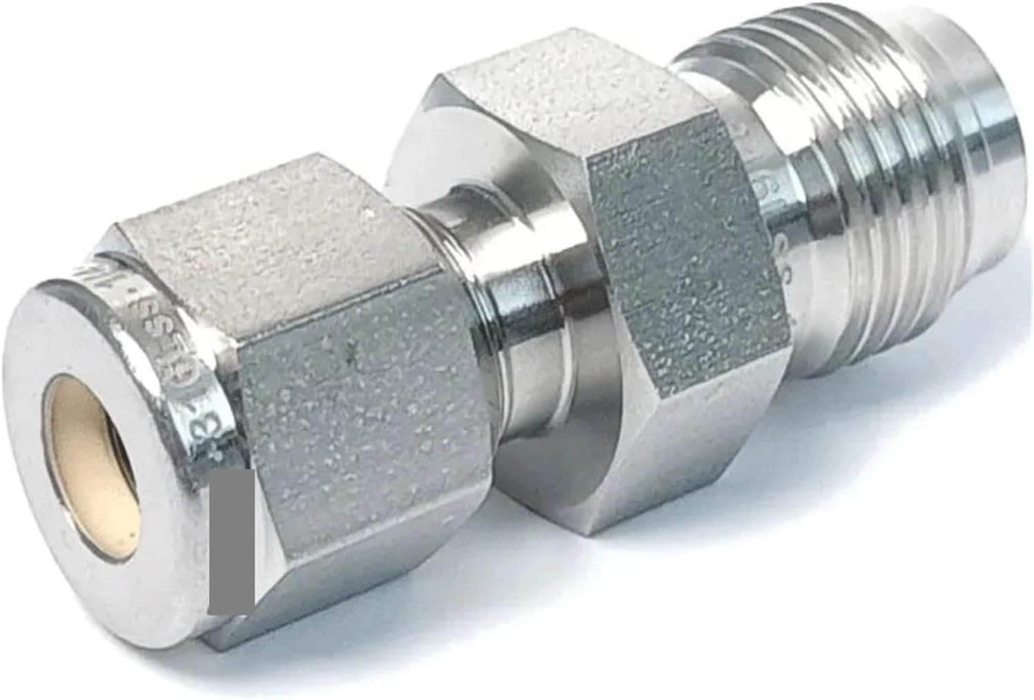 1/4インチ VCR オス - 3/8インチ チューブ ダブルフェルール 圧縮 SUS 316L ステンレス パイプ継手 カプラ