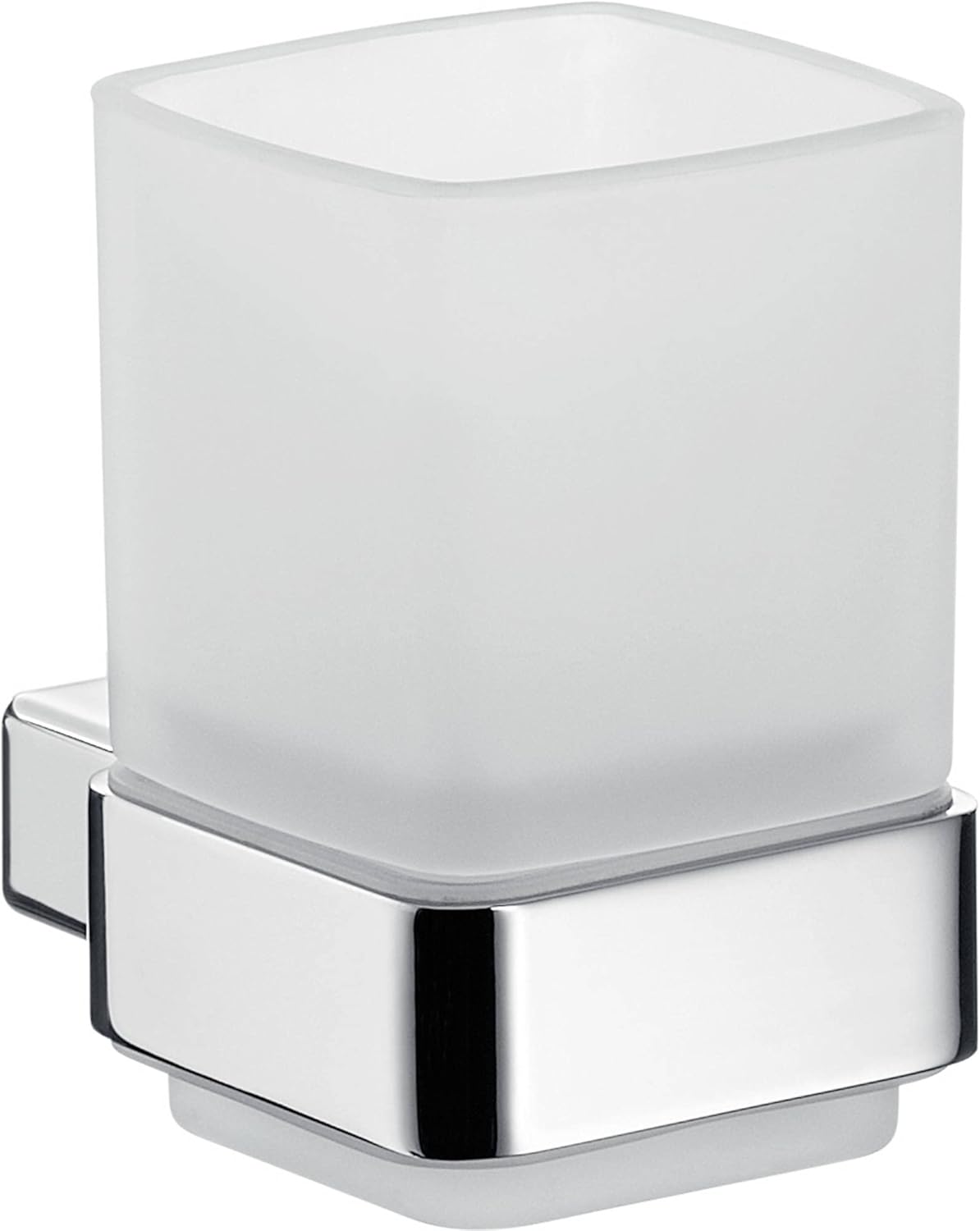 Emco Loft 237577 Glass Holder Frosted Crystal Glass Chrome
