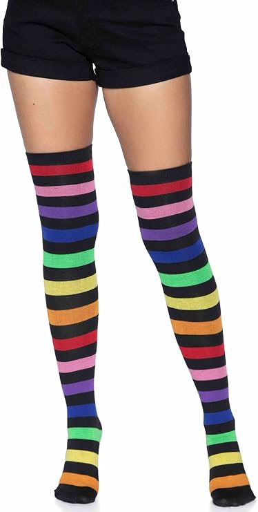 Leg Avenue Women's Pride Festival Thigh Highs Socks