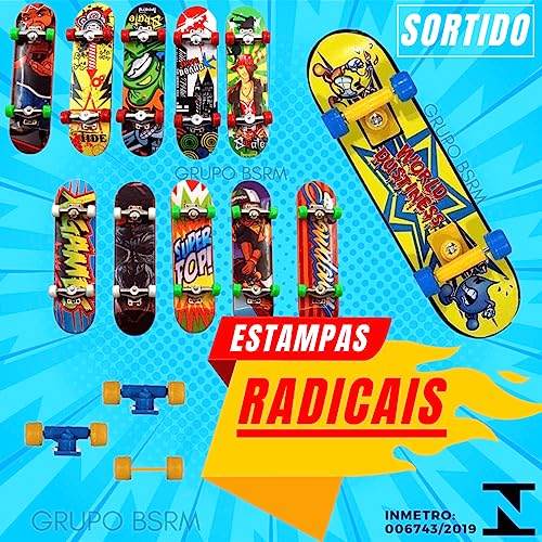 Kit 3 Skate de Dedo Fingerboard Brinquedo Shape Estampado acessórios infantil Para Criança 6 anos