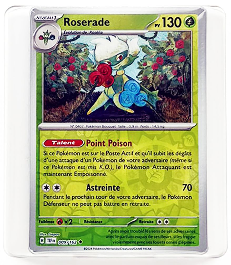Roserade 9/162 Reverse - Myboost X Écarlate et Violet 5 - Forces Temporelles Box of 10 Pokemon French cards