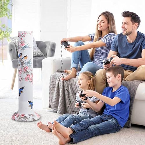 Vista 14 de VIOKKO Tower Fan Dust Cover Dustproof Tower Cover Washable Tower Sleeve Dust-Proof Protective Cover for Household Tower Fan Pedestal Fan Floor Fan