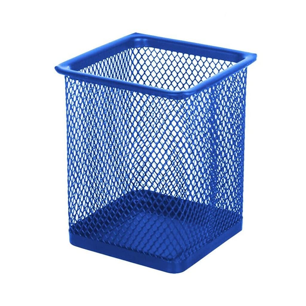 Portapenne In Rete Scatola Portaoggetti In Metallo Multifunzionale Matita Righello Forbici Piccolo Organizzatore Da Scrivania(3-Pack)