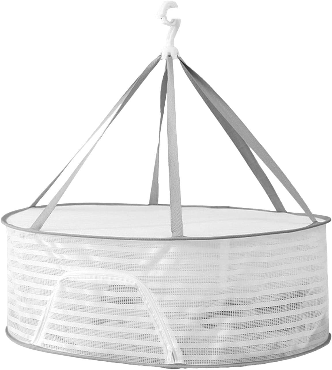 Drying Net,360 Degree Rotatable Folding Drying Rack | Breathable Underwear Basket Buds Dryer Bag for Fish Clothes Nuts