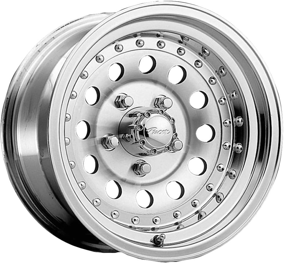 Pacer 162M ALUMINUM MOD Wheel with Machined Finish (15x7"/5x4.75", -07mm Offset)