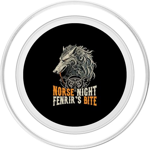 Miniatura 8 de Fenrir Wolf Viking Scandinavian Pride Norsemen Odins Wolf PopSockets Standard PopGrip