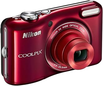 Nikon COOLPIX L28 20.1 MP Digital Camera with 5x Zoom Lens and 3" LCD (Red) (OLD MODEL)