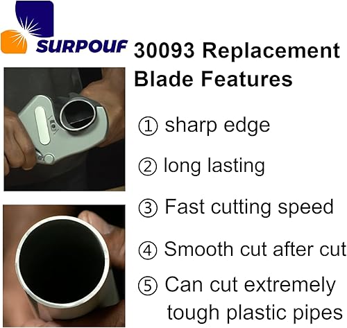 Miniatura 4 de 30093 Ratcheting Plastic Pipe and Tubing Cutter Blade RC-2375 (paquete de 2) se adapta a la cuchilla de repuesto de cortador de tubos RIDGID