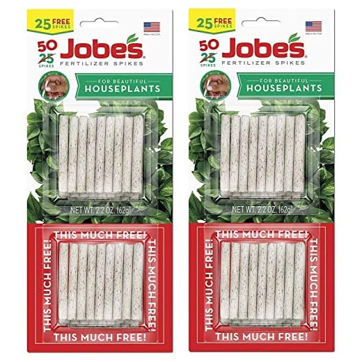 Jobe's 5001T Houseplant Fertilizer Food Spikes, 50 Pack