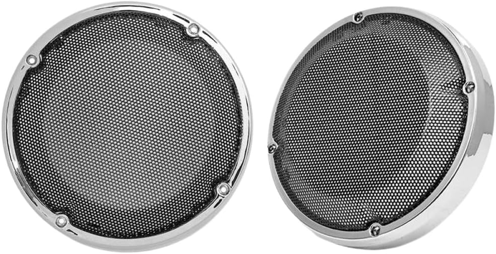 6.5" Saddlebag Lid Speaker Grill Cover Compatible with Touring Street CVO FLHT Motorcycles