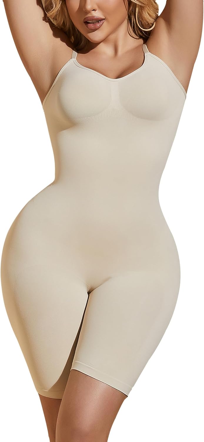 Bodysuit Shapewear for Women Tummy Control Body Shaper Full Bust Butt Lifter Seamless Shorts