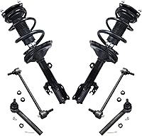 Vista 94 de Detroit Axle - Kit de puntales delanteros para Ford 2000-2004 Focus 2 puntales con muelle helicoidal 2 brazos de control inferiores con rótulas 2001