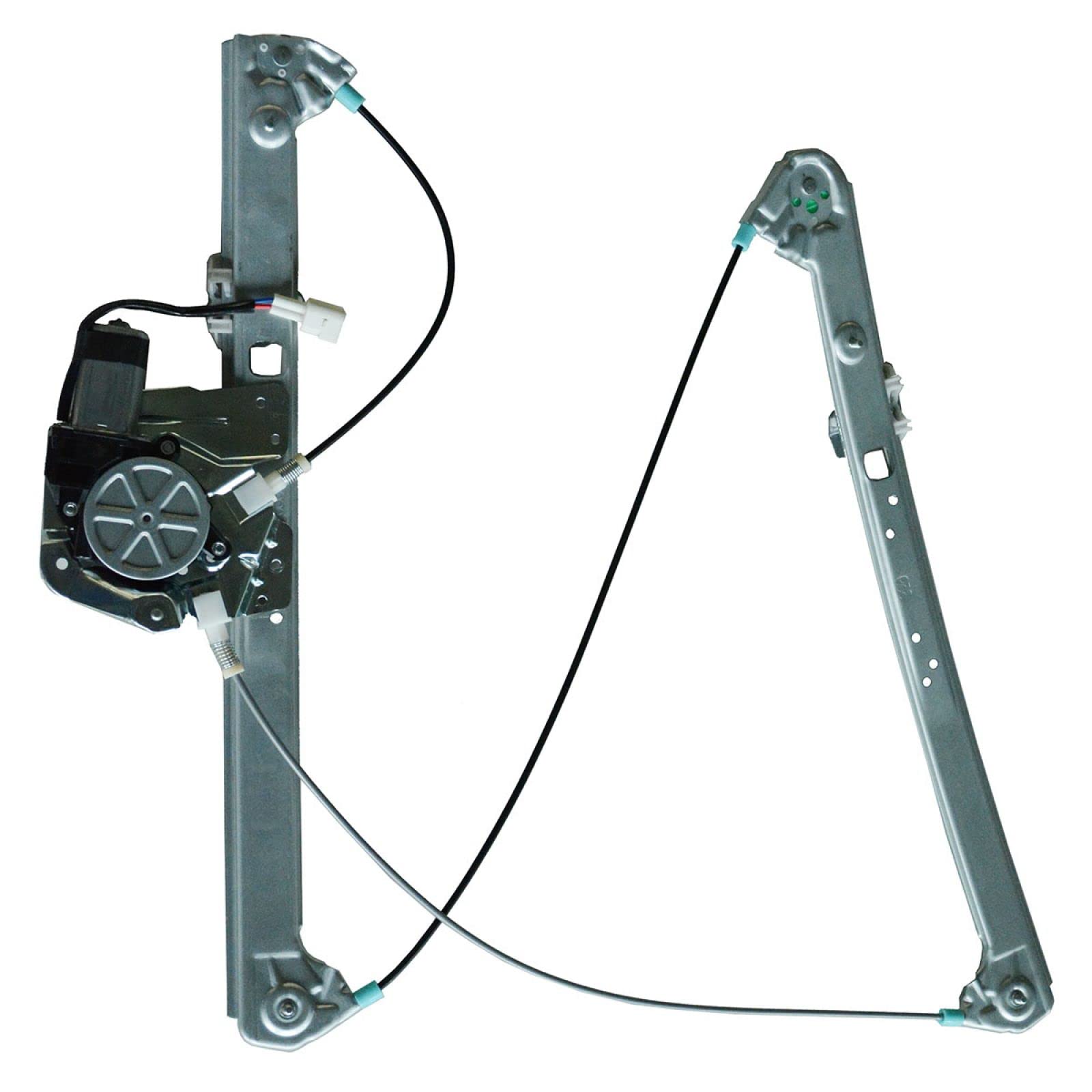 TRQ Front Right Power Window Regulator &amp; Motor Assembly Passenger Side Compatible with 2000-2006 BMW X5 BM1351110
