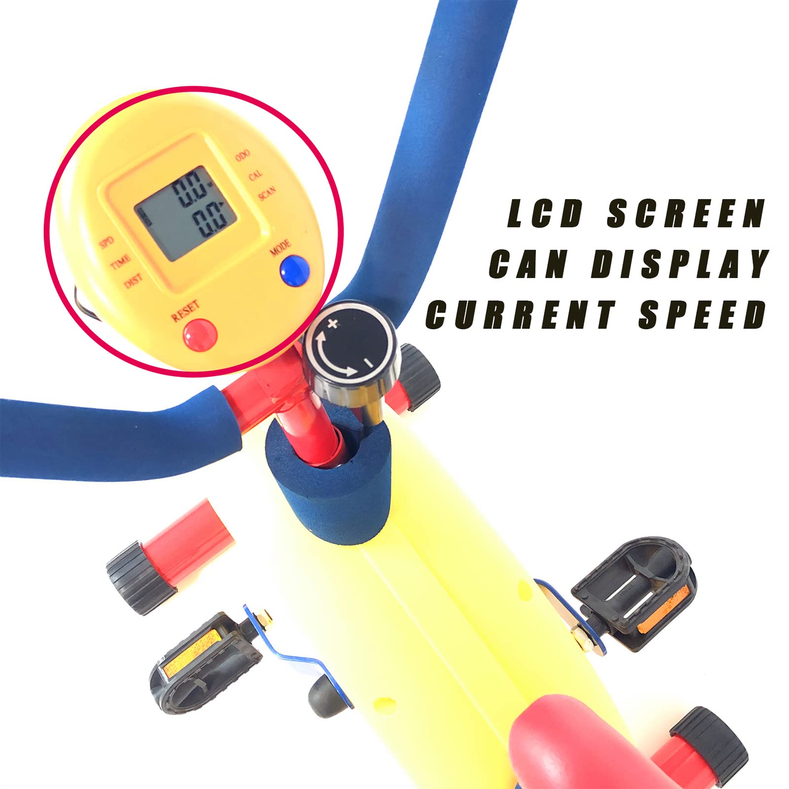 Stationäres Fahrrad-Trainingsgerät für Kinder, verstellbar, leise, Indoor-Fitness-Zyklus, für Jungen und Mädchen im Alter von 3–8 Jahren
