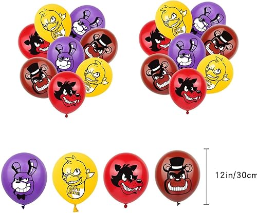 Miniatura 5 de Suministros para fiesta de cumpleaños de 5 noches con temática de juego 2024, decoraciones de fiesta que incluyen pancarta de oso de feliz