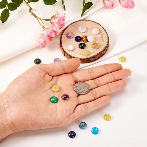 Miniatura 3 de Fashewelry Cabujones de piedras preciosas facetadas mixtas, Piedra Cobre