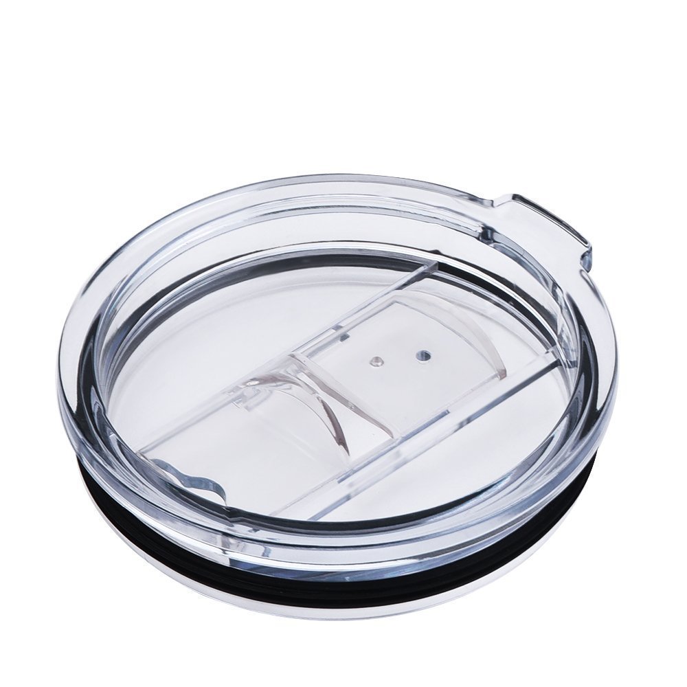 Docik 30 Oz Tumbler Lid with Slider Closure for YETI Rambler Old Style RTIC Ozark Trail and More Cups, Splash-Resistant Replacement Lid Cover Accessory, Straw Friendly