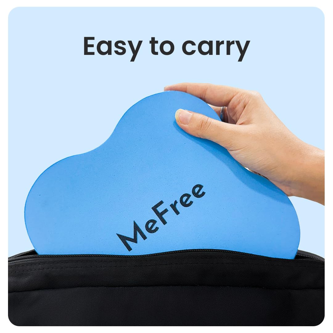 MeFree Yoga Knee Pads Set of 2, Light Blue, 25mm Thick TPE Foam | Non-Slip, Shock Absorbent & Easy to Clean Cushion for Knees, Elbows, Wrists, Tailbone | Ideal for Yoga, Pilates, Meditation & Workouts 2