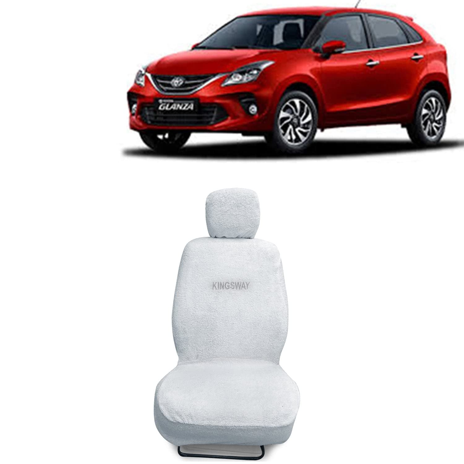 Kingsway® Towel Fabric Car Seat Covers Compatible with Toyota Glanza