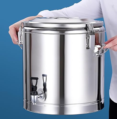 Miniatura 5 de BLACKTK Dispensador de bebidas aislado, dispensador de agua caliente con barril de acero inoxidable aislado con grifo para té caliente, café, leche,