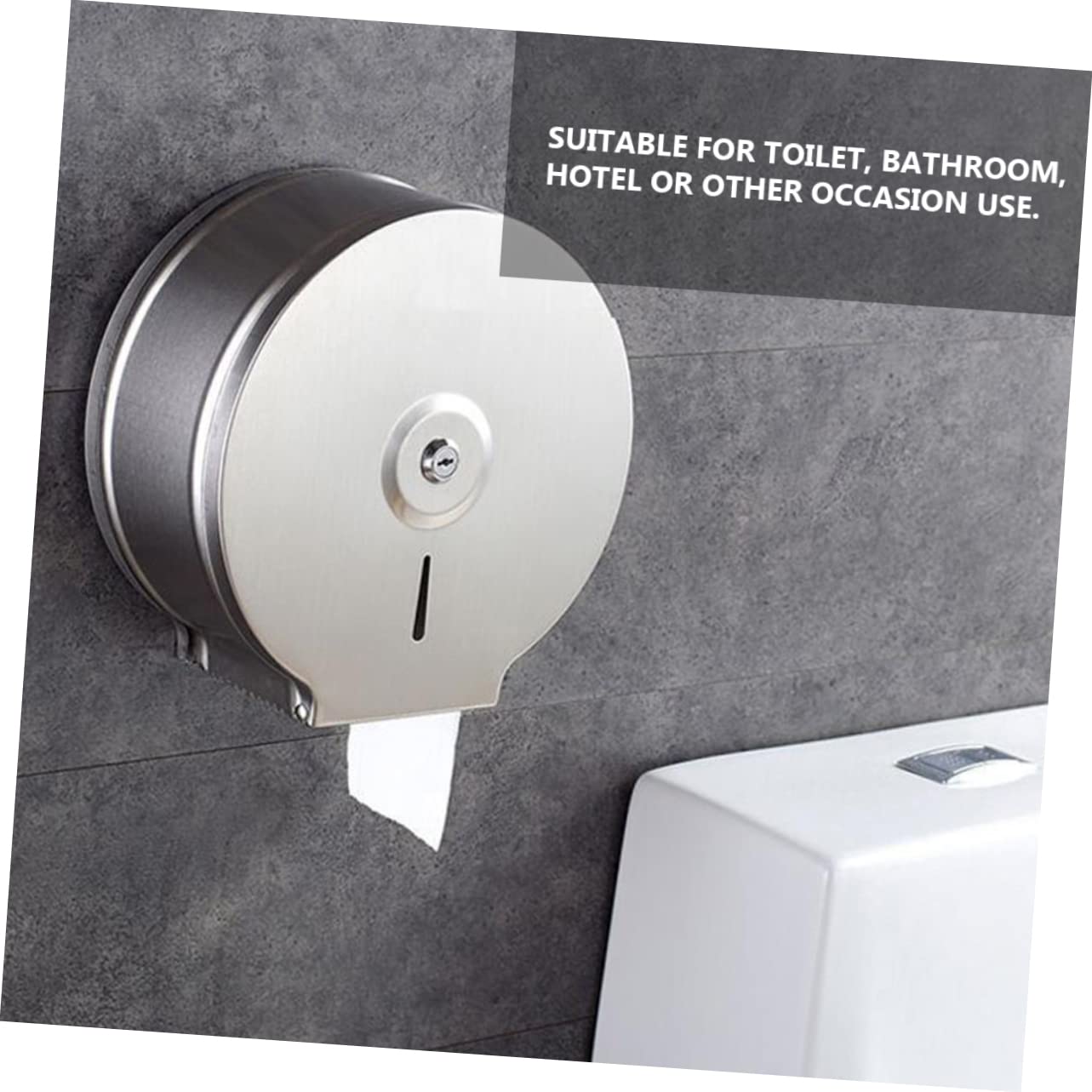 WOONEKY 1pezzi Portarotolo Inossidabile Per Rotolata Facile Installare Design Per e