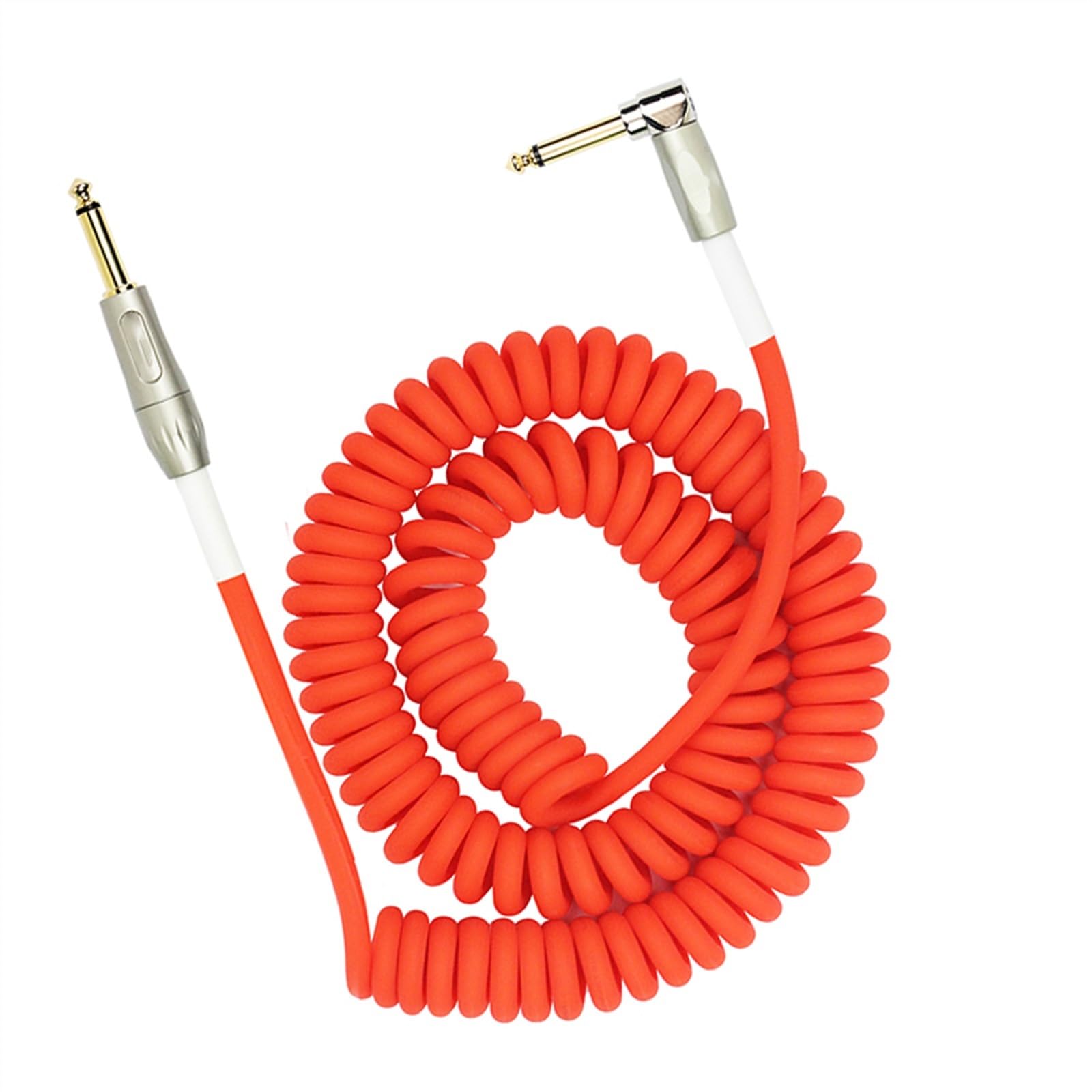kabel audio instrumentu muzycznego Kabel Gitarowy Kabel Redukujący Szumy Sprężyna Kabel Do Instrumentu Kabel Do Basu Fioletowy Czerwony Zielony(Red)