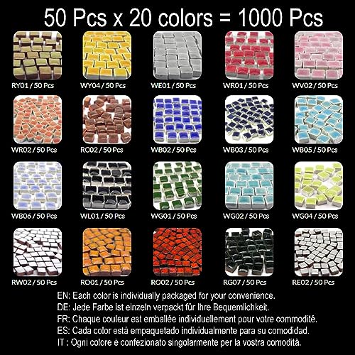 Alea Mosaic Mini Mosaico (5X5X3Mm), 1000 Pezzi, Mxal - 2