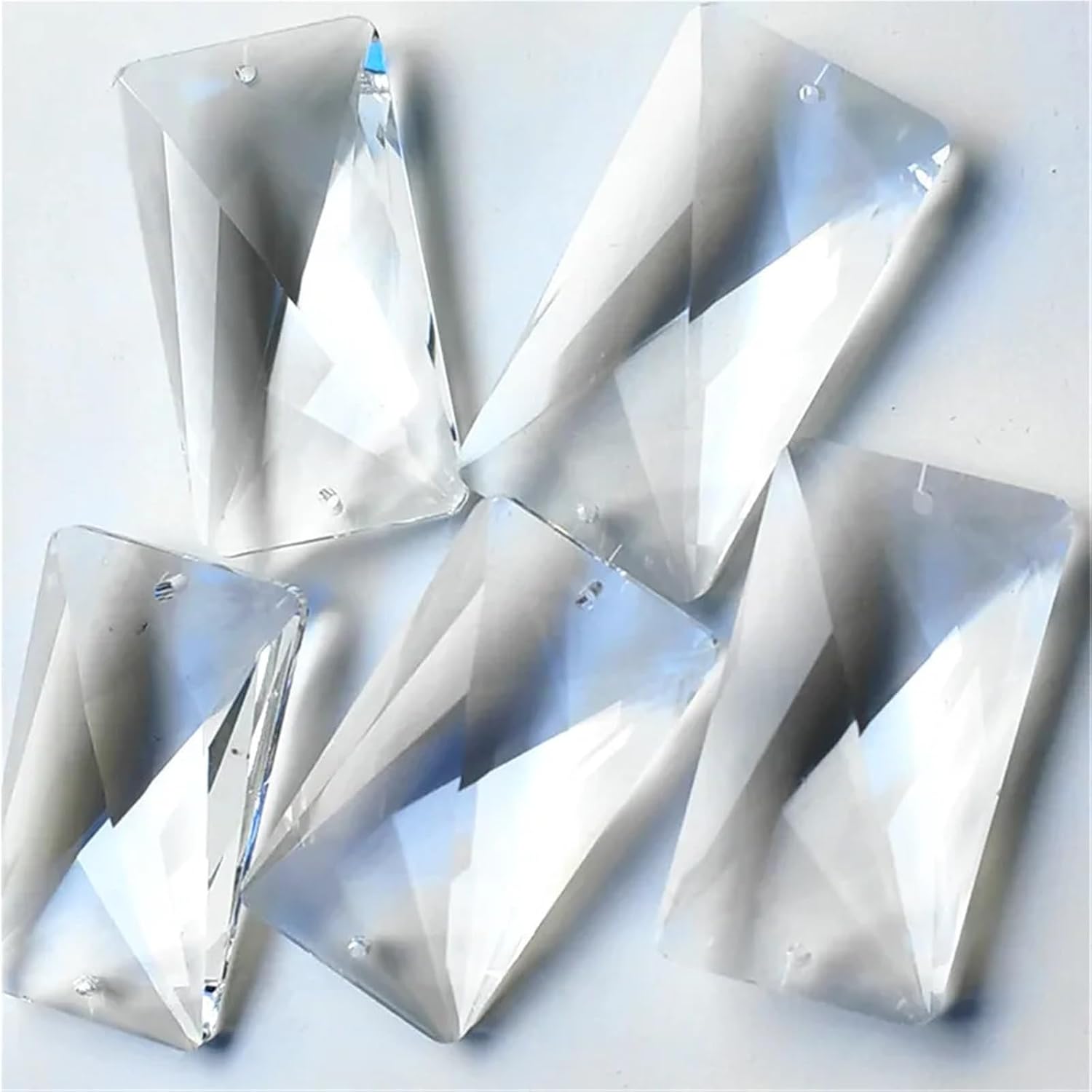 K9 Crystal Chandelier Pendants 55mm Clear Glass Prisms Suncatcher Lighting Parts