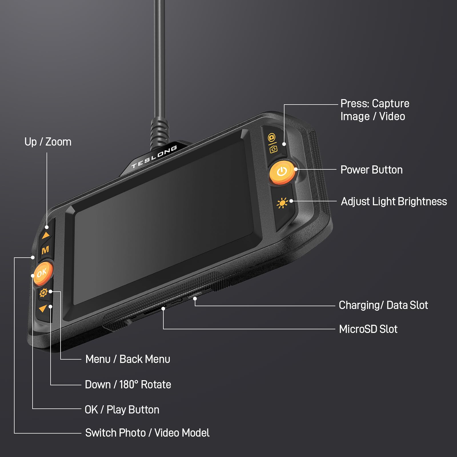 Teslong Borescope Camera with Light for Automotive Mechanic Plumbing Wall — Amazon image 8