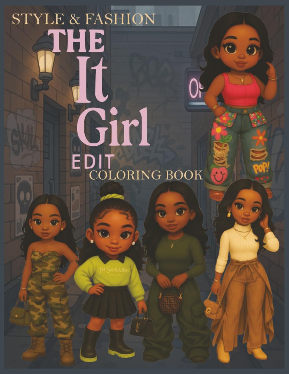 Flex in Color: Volume 5 - The It Girl Edit Coloring Book