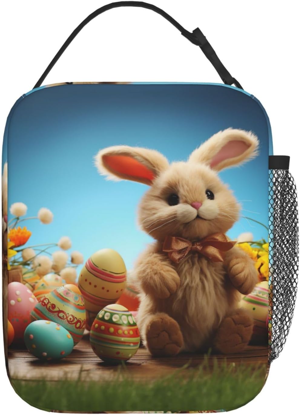 Lunch Bag for Men Women Adults Insulated Lunch Box,Leakproof Cooler Food Lunch Containers easter toy bunny Reusable Lunch Tote Bags Cute LunchBox for Work, Travel, Outdoor image 2