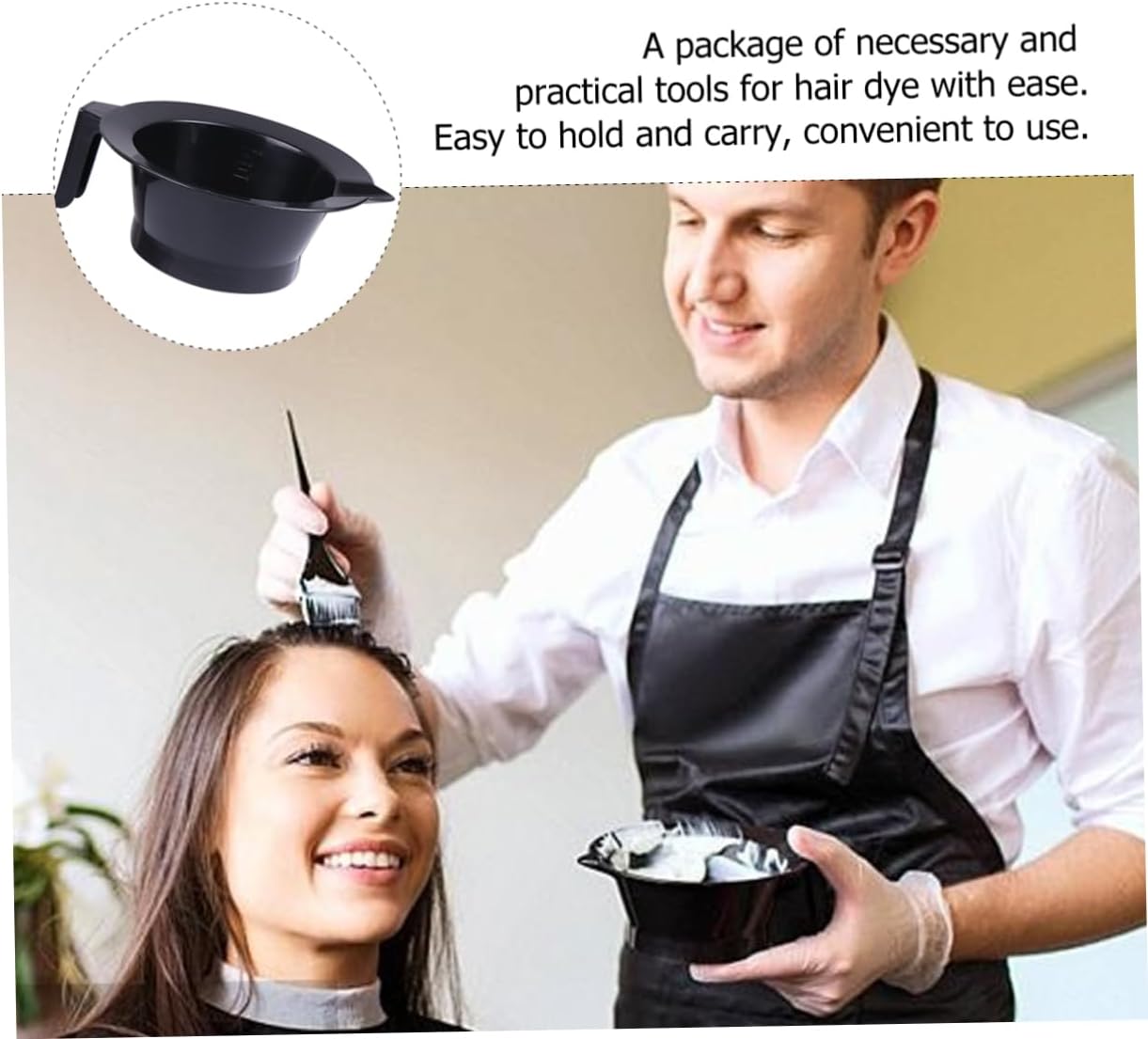 24pcs Hair Dye Bowl Kit Scale for Salon Use Dyeing Bowls for Hair Coloring and Mixing Essential Tools for Home and Professional Hairdressing