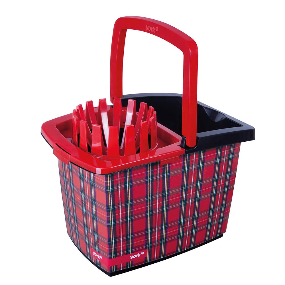 YORK Rectangular Prime Spin Mop Bucket Without Mop Handle with Wringer Krata for Floor Cleaning, House Clean, Easy Wheels & Big Bucket with Squeezer Stable and Durable Bucket with 15 LTR Capacity (B0813RMYBF) Amazon Price History, Amazon Price Tracker