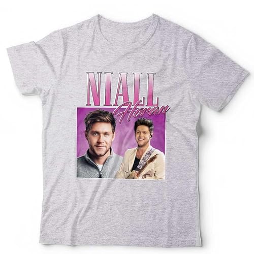 Beringtees Unisex Grey Niall Horan Appreciation T-Shirt | Funny Homage Throwback Tee - S