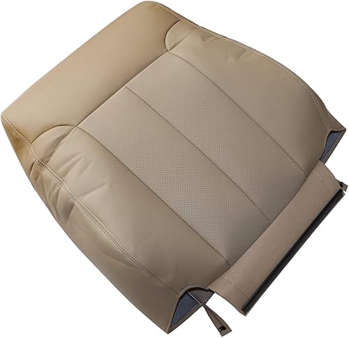 Miniatura 4 de Priprilod Funda de asiento de repuesto de cuero perforado para parte superior del conductor, compatible con Ford F150 Lariat 2009 2010 2011 2012