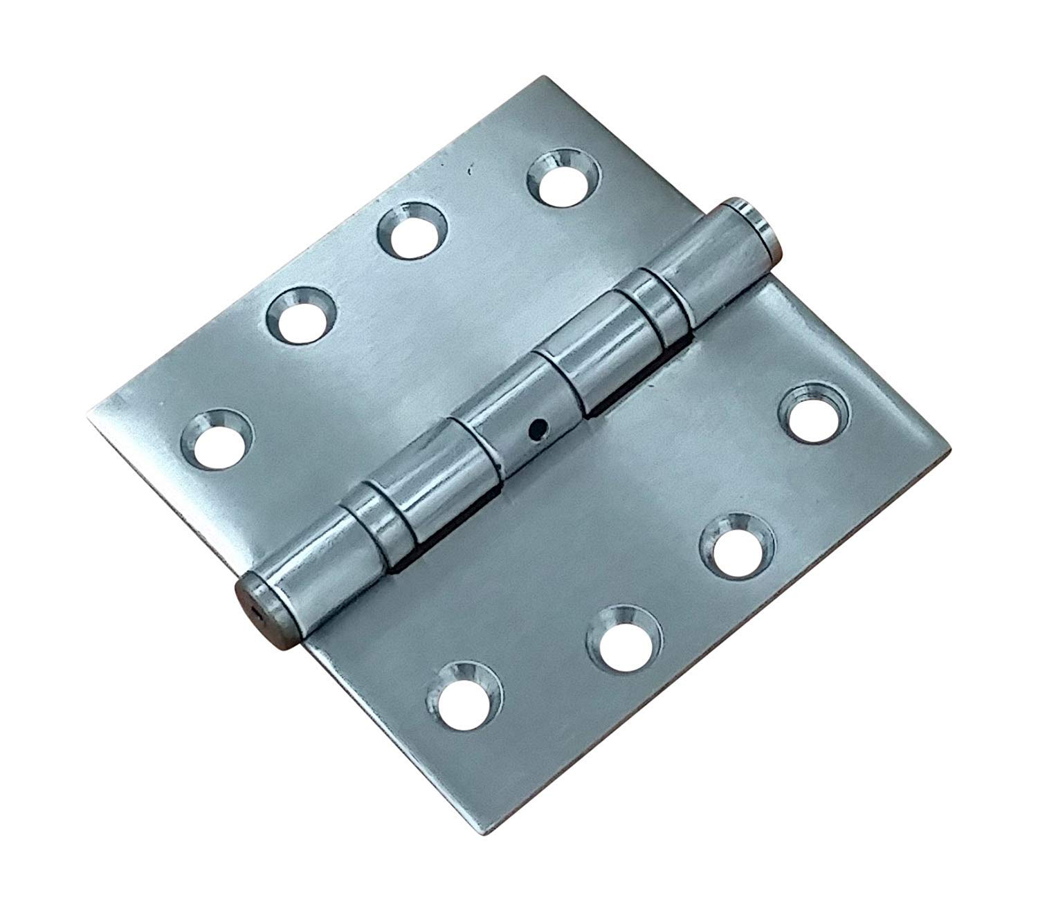 Hinge Outlet Zawias drzwiowy z łożyskiem kulkowym klasy komercyjnej 10 cm kwadratowy pełny wpuszczany ze stali nierdzewnej, 2 sztuki, wysoce odporny na rdzę